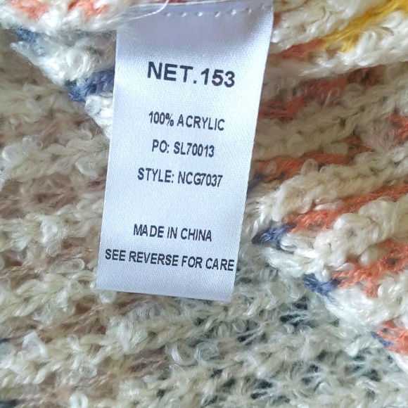 ✨4X HP✨ Oversized Boyfriend Striped Open Cardigan - M/L - Picture 14 of 15